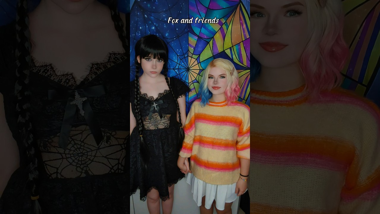 SHE'S MY GIRLFRIEND | Wednesday Addams & Enid Sinclair@nikkihatsunecosplay#cosplay