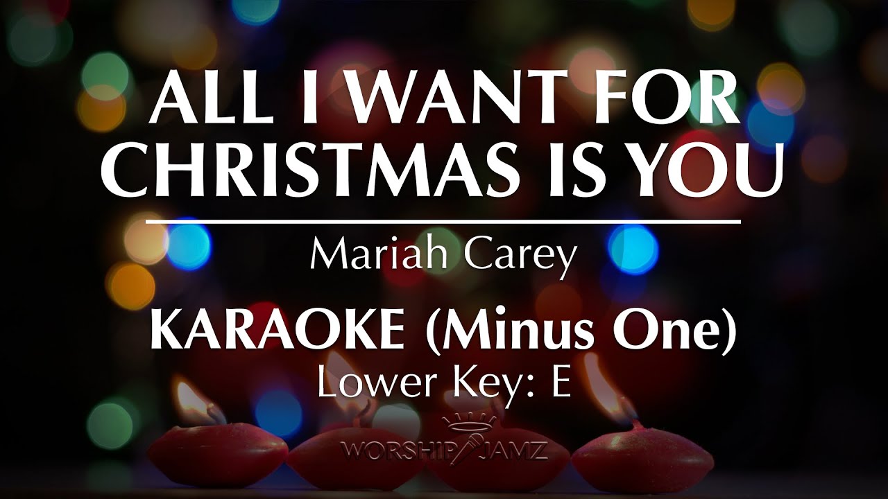 All I Want For Christmas Is You - Mariah Carey | Karaoke (Lower Key)