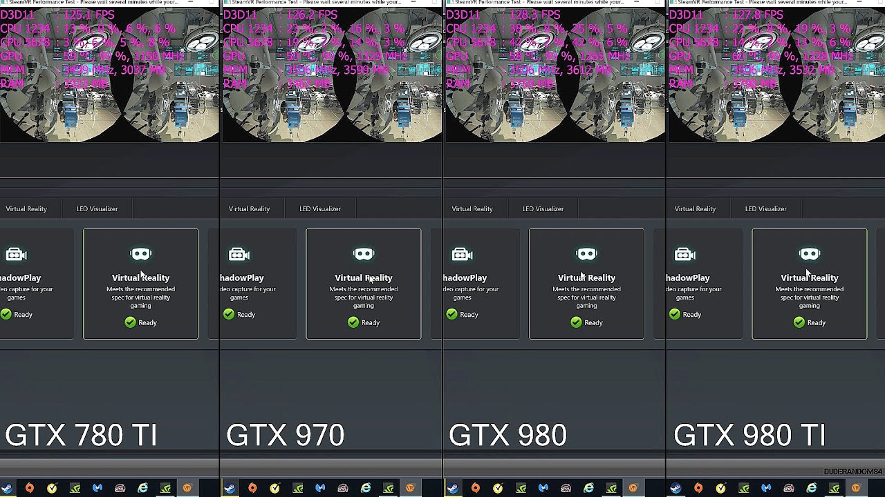 Vr ready gtx 980 ti vs gtx 980 vs gtx 970 vs gtx 780 ti steamvr