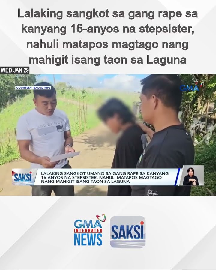 Lalaking sangkot sa gang rape sa kanyang 16-anyos na stepsister, nahuli matapos magtago... | Saksi