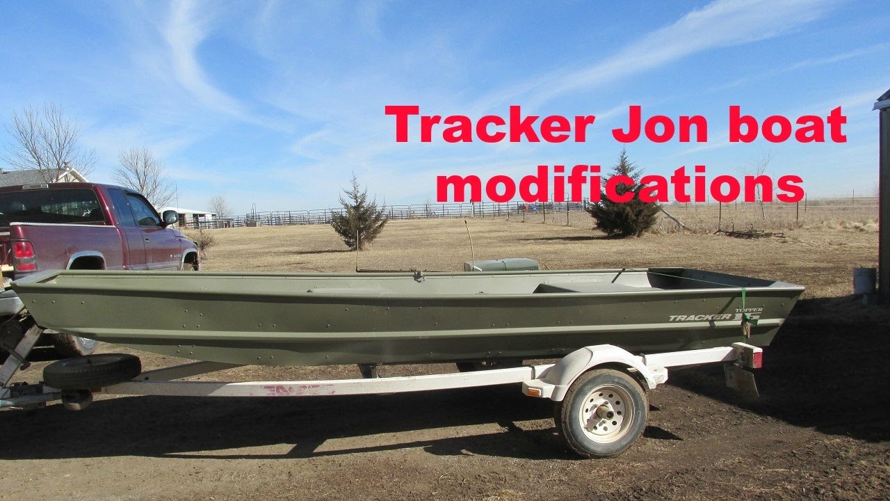 Tracker Jon boat modifications - YouTube