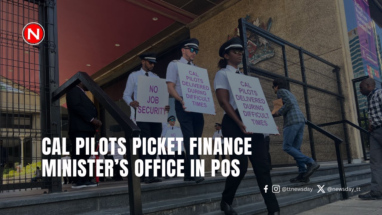 CAL pilots picket Finance Minister's office