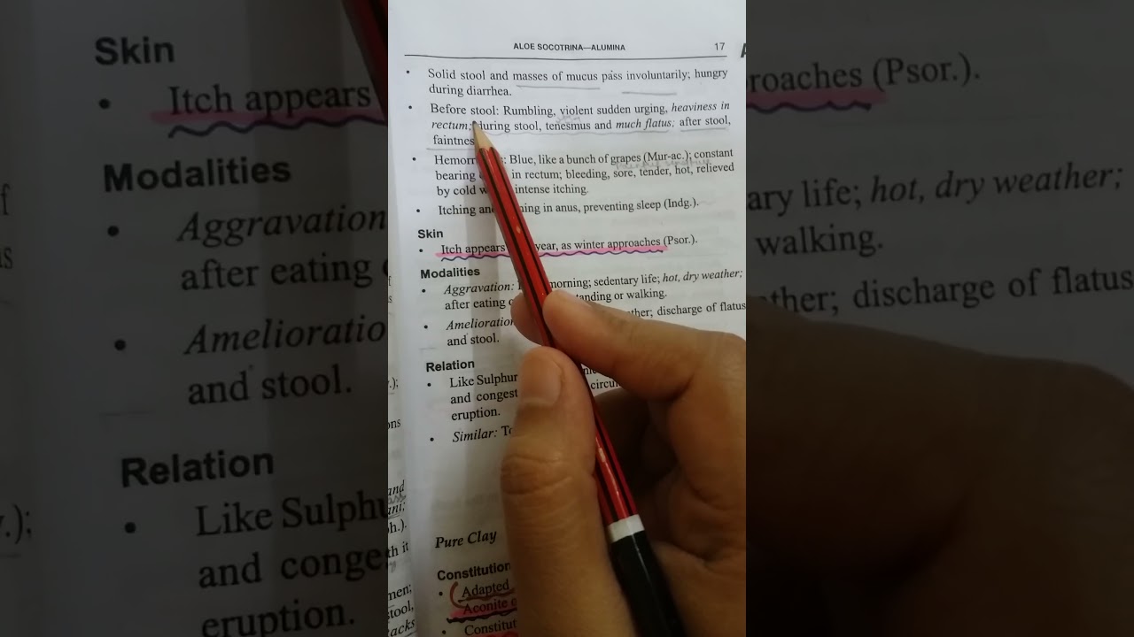 Aloe socotrina- Allen's keynotes