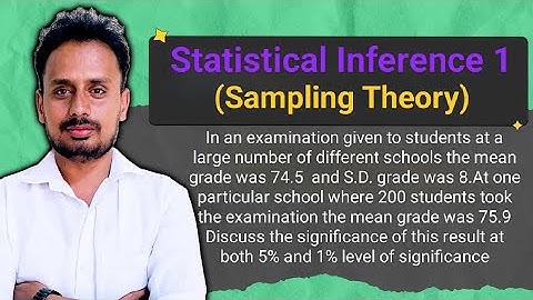 Hypothesis Testing | Statistics | Z test |Statistical Inference | Sample mean and population mean