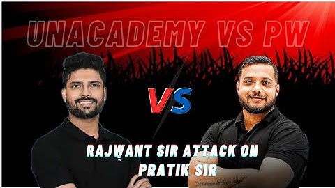 MR.Sir vs Prateek Sir Cotroverssy🔥 || pratik sir ka reply rajwant sir🚨 |#pw #unacademy