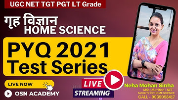 2021 Previous Year Question Paper | PGT TGT UGC NET Home Science | Test Series | MCQs Home Science