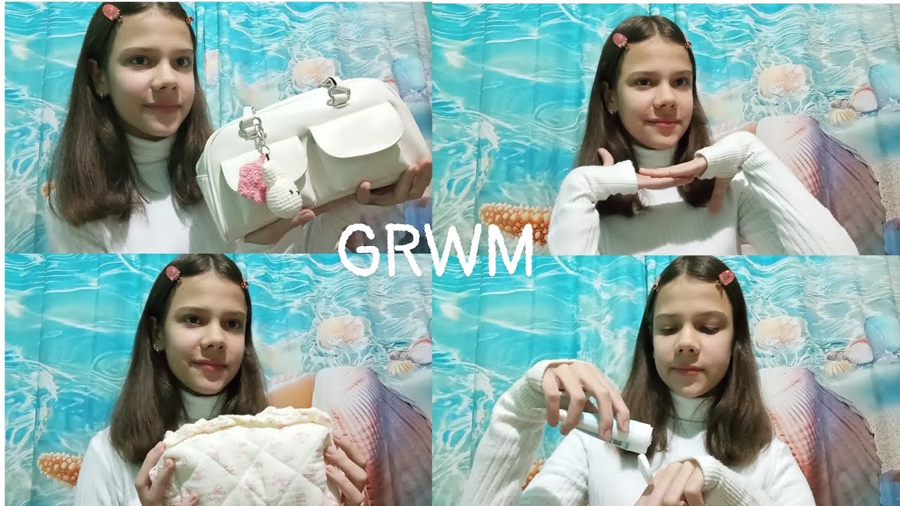 ASMR GRWM 🎀✨| Daily Routine: Light Makeup, Simple Hairstyle & My Bag👋🏻