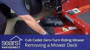 How to Remove the Mower Deck on a Cub Cadet Zero-Turn Riding Mower