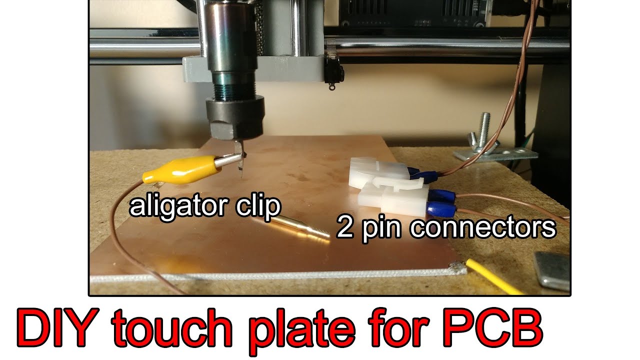 Cnc Router Material Zeroing Zeroing touch plate DIY for cheap 3018 CNC router. PCB prototyping ...