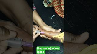 nas me injection lgana simple tarika me #hospital #nurse #gnm #nursing #motivational #viral #video