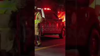 The driver of a pickup truck died after falling into a ravine several meters deep.