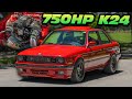 750HP Honda K24 Swapped BMW E30 GAPS STI &amp; C8 Z06! (Build Breakdown)