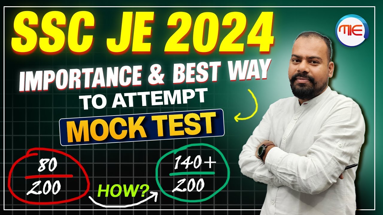 Importance & Best Way To Attempt MOCK TEST In SSC JE 2024 | How to ...