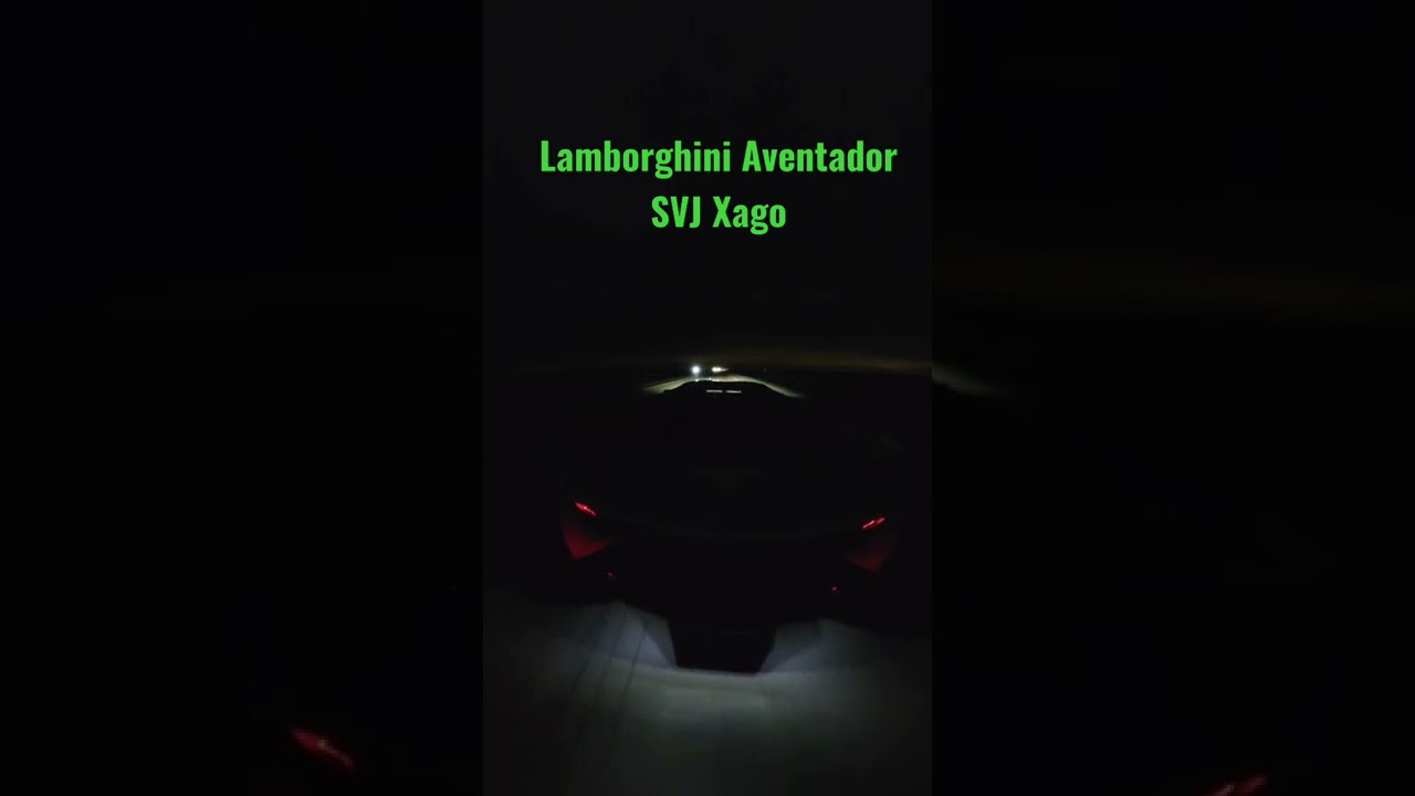 Lamborghini Aventador SVJ Xago BIG flames on stock exhaust 😱 