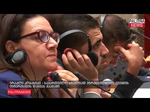 ირაკლი კობახიძე - საქართველო სრულიად უზრუნველყოფს ქვეყნის ინტერესების დაცვას ჰააგაში