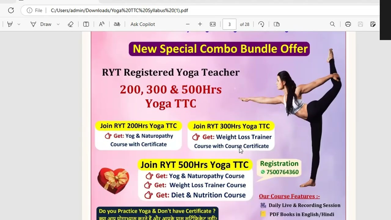 RYT 200, 300 & 500 Hours Yoga Teacher Training Courses