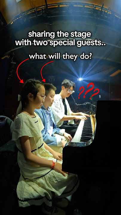 performing with SIX hands.. 👀😱🎹 #piano #tour #concert #music #performance #education #tutorial