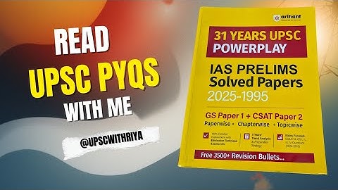 Solve PYQs for #upsc #ias Exam with me 🔥 How to prepare for #upscexam | Test Series | Upscwithriya