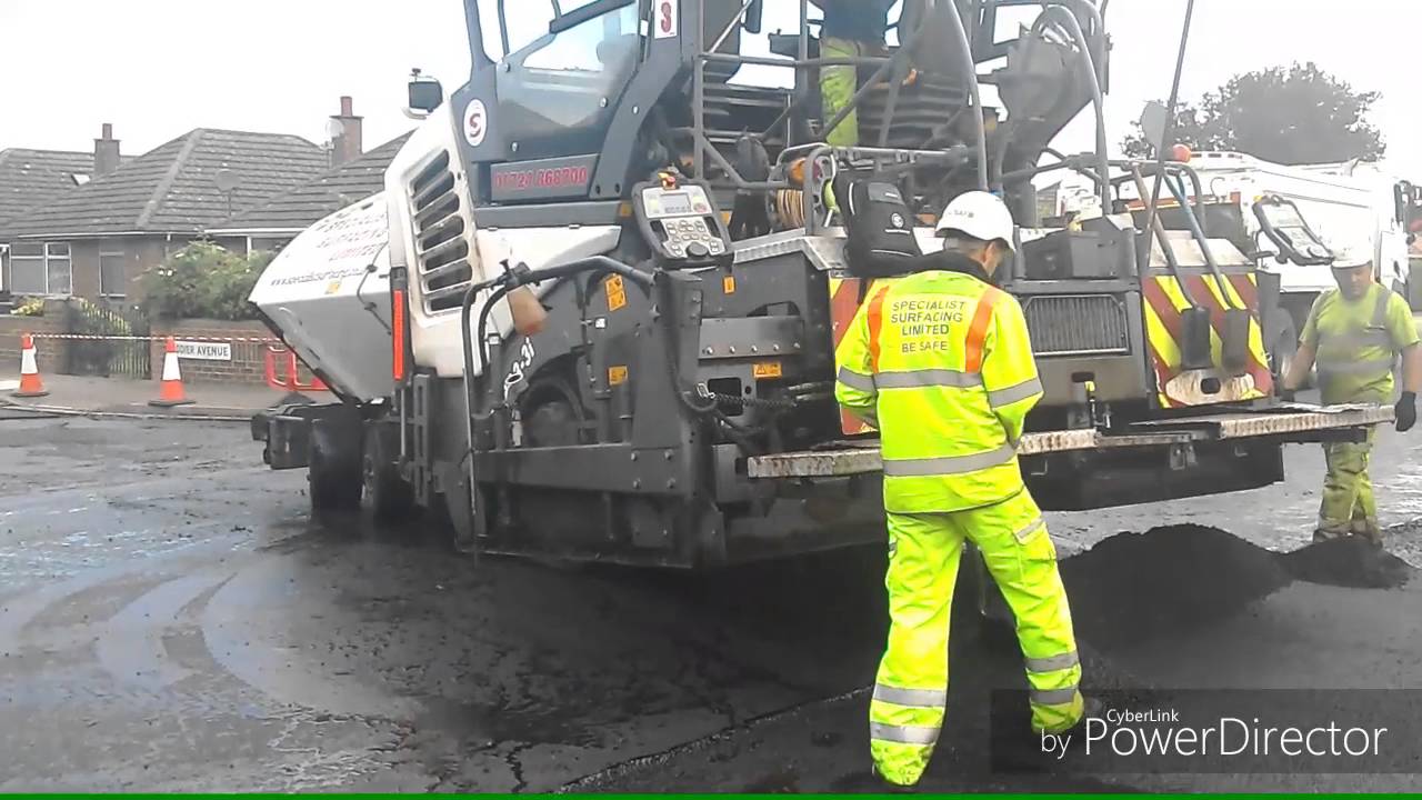 Windermere road resurfacing part 2, new tarmac