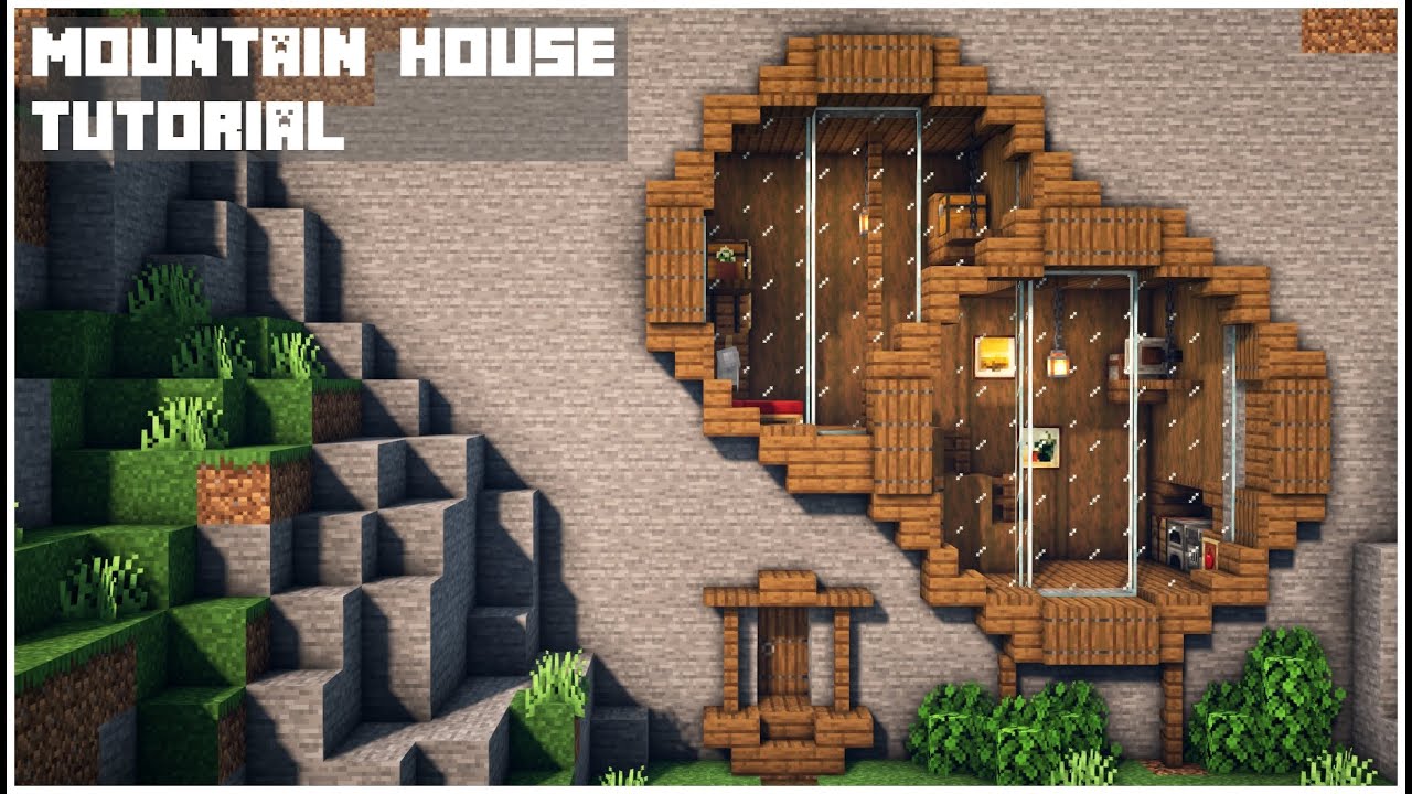 Minecraft: How to Build a Mountain House | Tutorial - YouTube