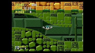 Sonic The Hedgehog - Labyrinth Zone Act 1 - 42 seconds "glitchless"