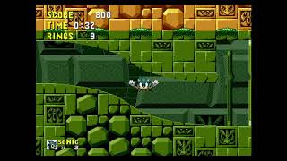 Sonic The Hedgehog - Labyrinth Zone Act 1 - 42 seconds glitchless