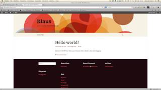 Klaus - Getting Started with Klaus Theme
