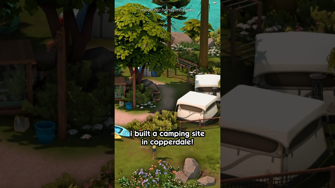 I built a Camping Site in Cooperdale 🏕 #thesims4