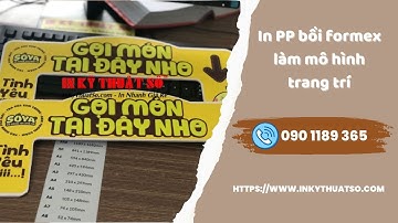 In PP bồi format làm mô hình trang trí cửa hàng - 090 1189 365 - In Kỹ Thuật Số Since 2006