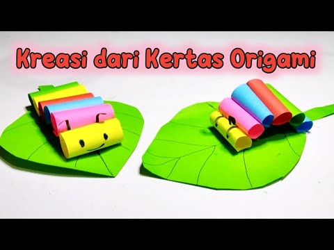 Cara Bikin Ulat Dari Kertas Origami