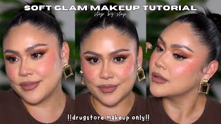 Soft Glam Makeup Tutorial | Drugstore Makeup *ONLY* | Step by Step | Sarahsowse