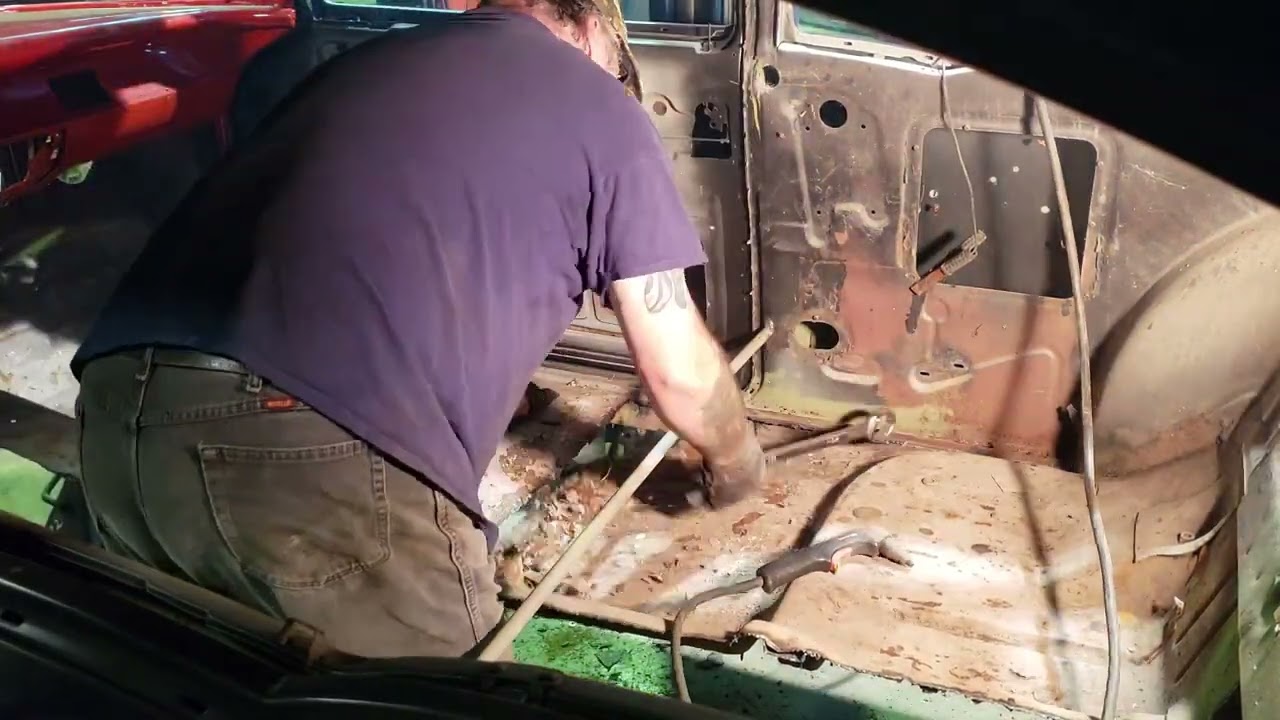 57 Chevy steering column and floor removal