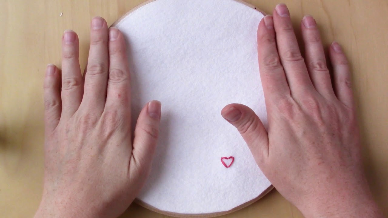How to Back an Embroidery Hoop with Felt