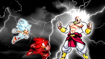 Sonic Chaos V3 OP (AF) & Shadow V2 OP (AF) VS Limit Break Broly SSJ4 V2 OP in #JumpForce #Mugen