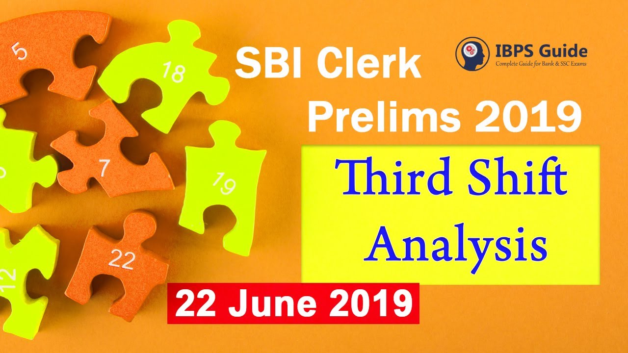SBI Clerk PRE 2019 Exam Analysis 22nd June 2019 - Shift 3 | Question Paper By Diksha Mam