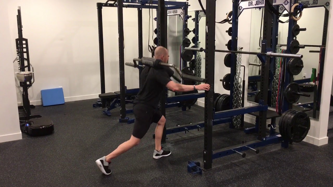 Alternating Hand Assisted Safety Bar Reverse Lunge YouTube