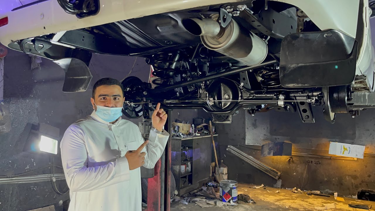 جلي بطن الاندكروزر وازالة الصداء رجعت السيارة وكاله 👌🏻👌🏻