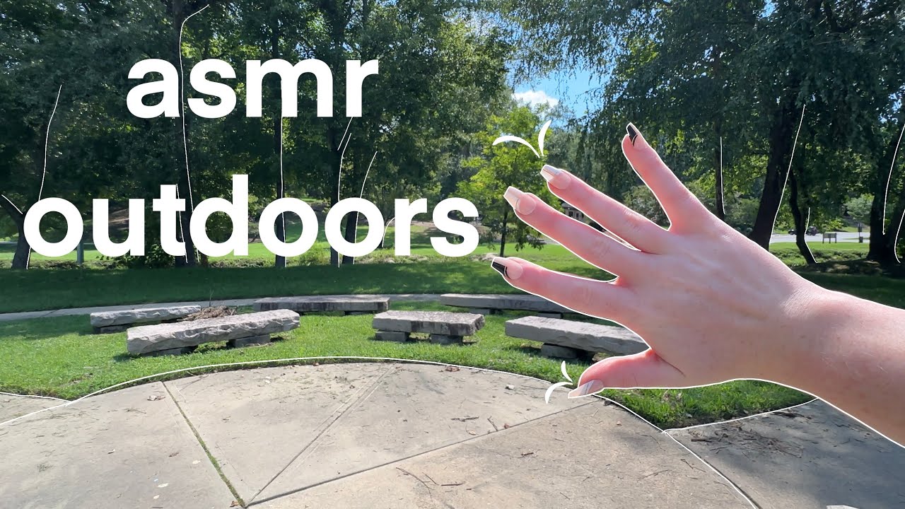 ASMR | ASMR на природе 🌳🍁 прогулка и постукивания в парке! Тихий голос