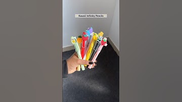 Cutest Kawaii Infinity Pencil Under 39/-Rupees ✨🌷🎀#kawaii #stationery #stationary #pencils #cute