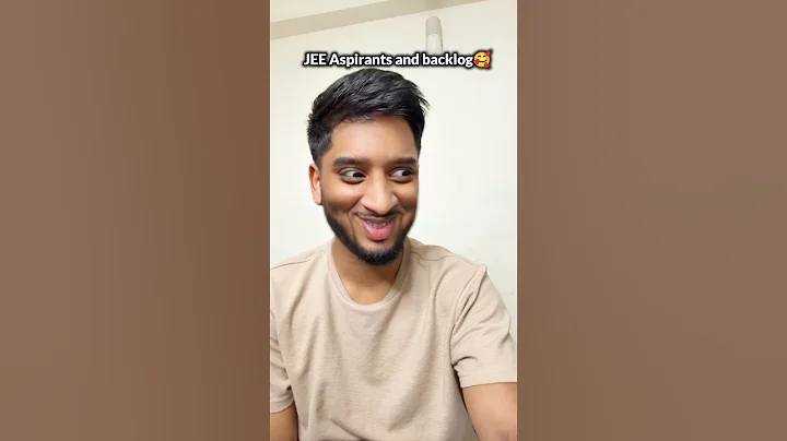 🤣JEE Aspirants and backlog || IIT Motivation | JEE 2026 | JEE 2027 #iit #jee #shorts #funny