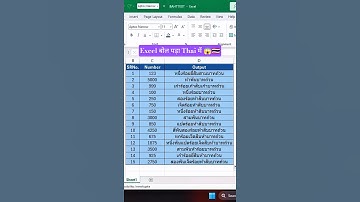 Excel BAHTTEXT Function 🇹🇭 | Convert Numbers to Words Instantly 💥 #tipsandtricks