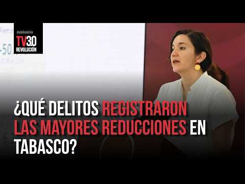 75% menos secuestros y 50% menos feminicidios: las cifras de seguridad en Tabasco