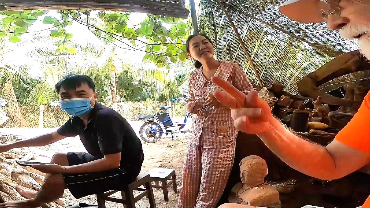 Ben Tre woodcarver and his extraordinary, kind & loving family.