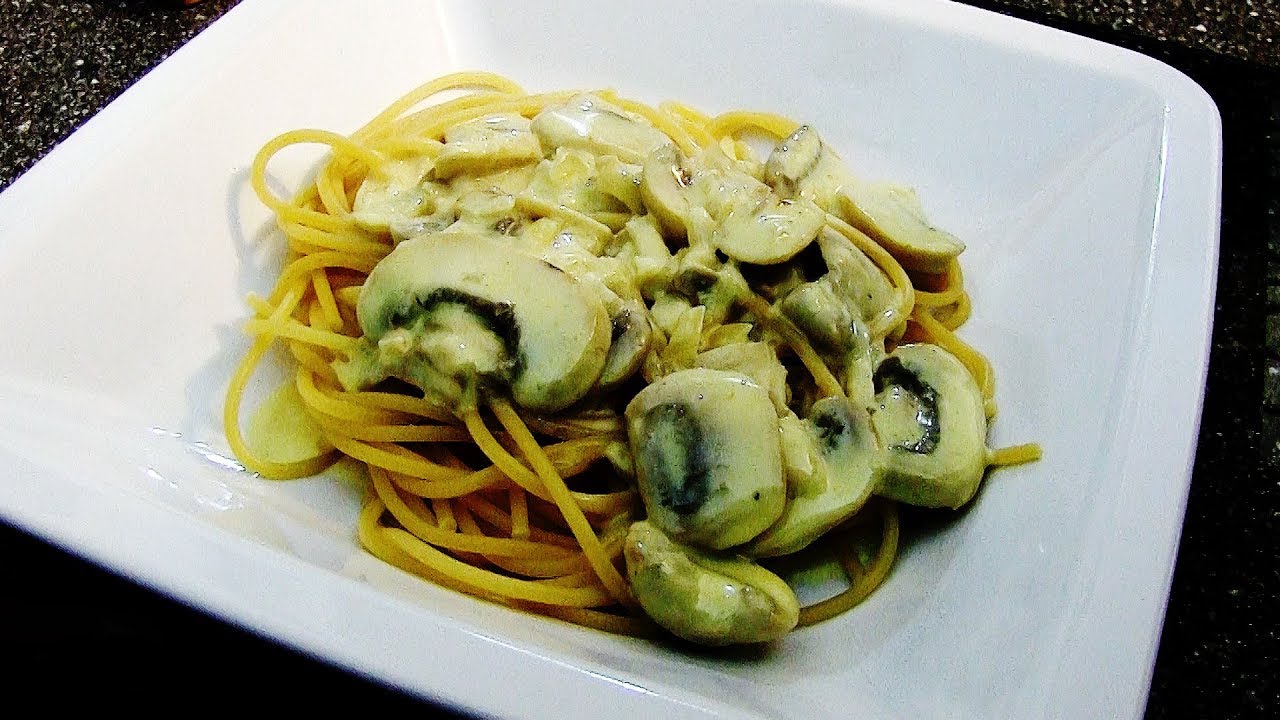 REZEPT: SPAGHETTI MIT CHAMPIGNON SAHNE SAUCE - schnell und einfach ...