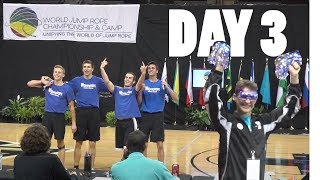 World Jump Rope 2018  Day 3  Freestyles Ice Cream And How Zac Threw Devin Into The Ground