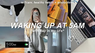5Am Morning Routine Work From Home Day In My Life Healthy Habits, 9-5 Work Day, Self Care Vlog