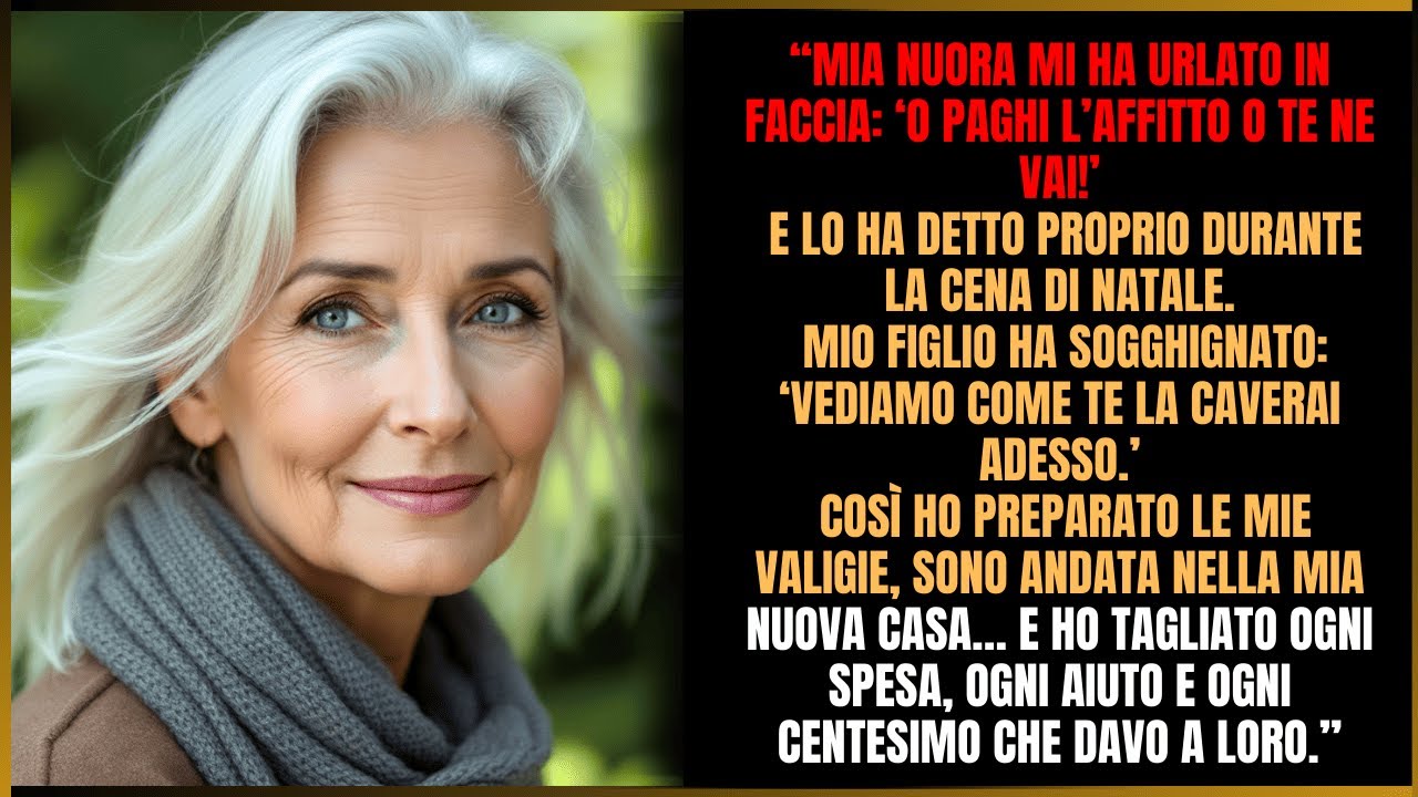 “Mia nuora disse: ‘Paga l’affitto o vai via’. Allora ho tagliato ogni aiuto economico.”