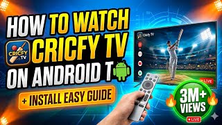 How to watch Fifa World Cup 2026 and Install & Watch Cricfy TV on Android TV! (Easy Guide) 🏏📺