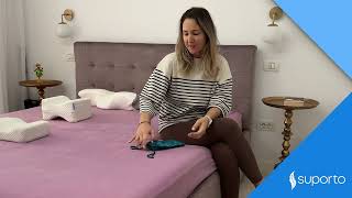 Masca de Dormit Suporto. Masca de somn pentru ochi obositi. Masca ochi 3D - Intuneric 100%.