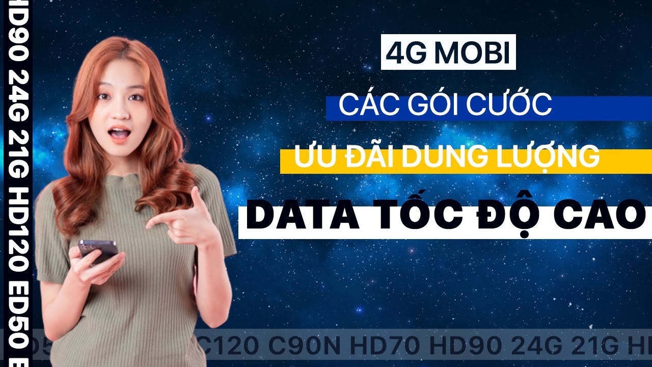 ĐĂNG KÝ 4G MOBIFONE - 9 GÓI CƯỚC ĐANG HOT NHẤT
